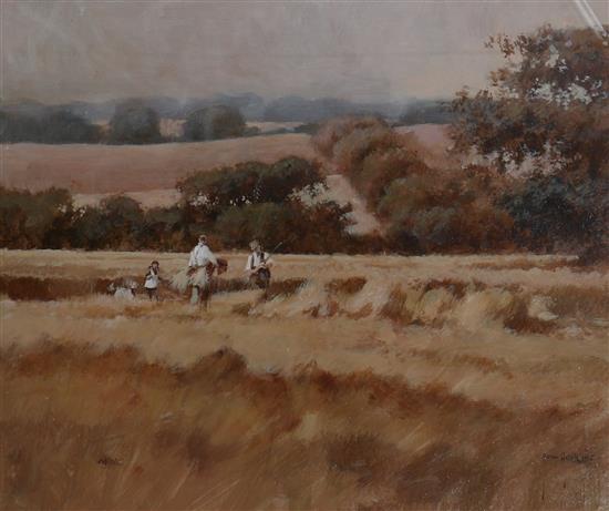 John Haskins (1938-) The Cornfield 16.5 x 20.5in.